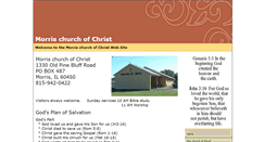 Desktop Screenshot of morrischurchofchrist.org