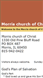 Mobile Screenshot of morrischurchofchrist.org