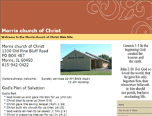 Tablet Screenshot of morrischurchofchrist.org